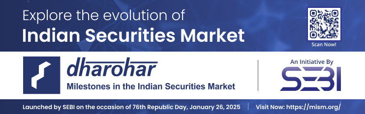 Banner showing the announcement of evolution of Indian Securities Market, visit https://mism.org/